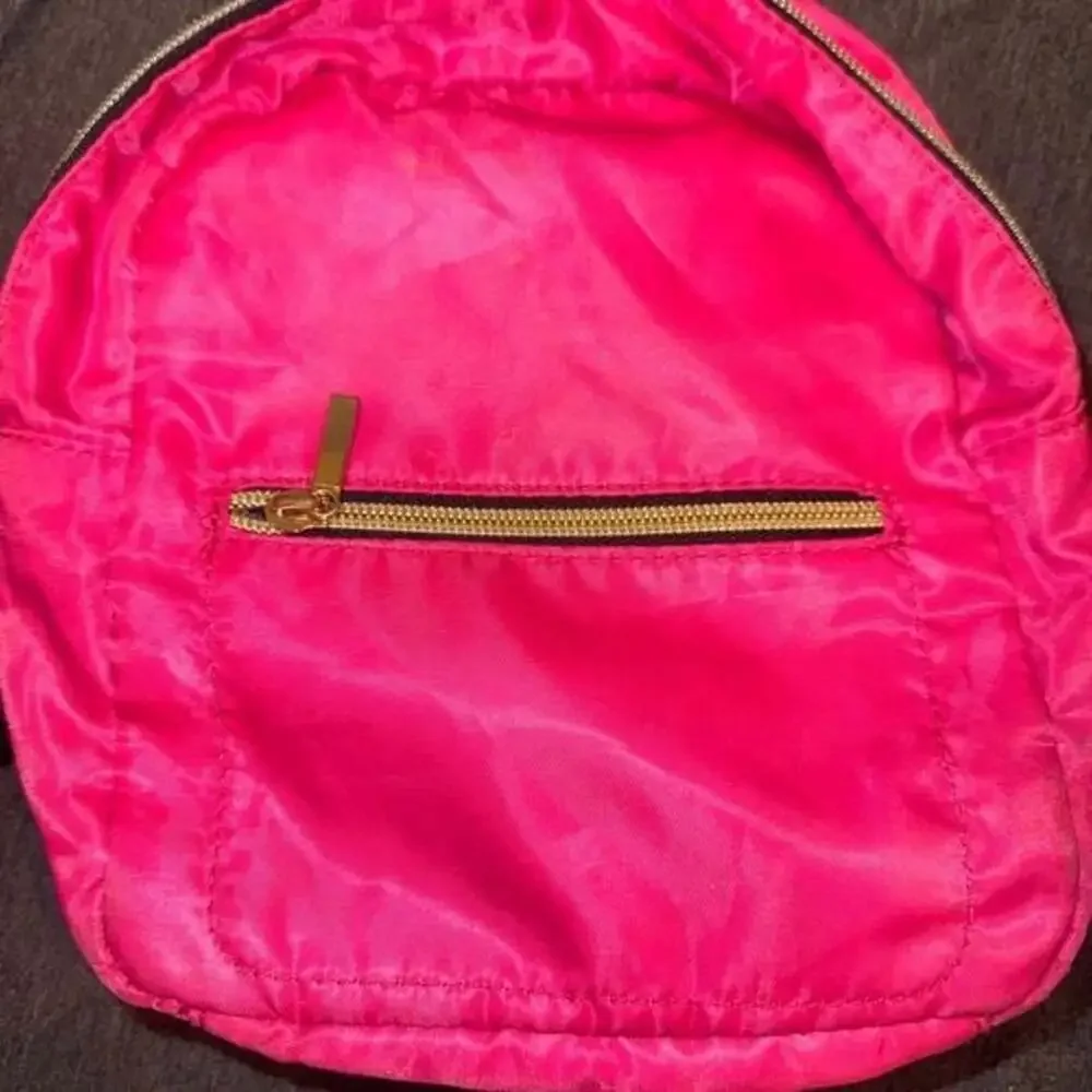 SHEIN Vibrant Pink Backpack with Black Straps